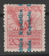 1931 Alfonso XIII. Edifil 603. Urgente - 1931-50 Unused Stamps