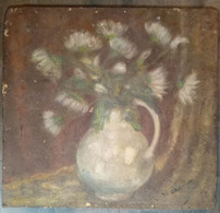 Vase à Fleurs Avec Des Fleurs/ Flower Vase With Flowers, Nel Noltee-Van Der Woude, Avant-guerre/ Pre-war - Huiles