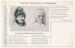 CPA - Cartes Postales Littéraires... Les Commandements D'une Belle-maman - Filosofia & Pensatori