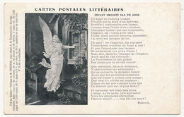 CPA - Cartes Postales Littéraires... Enfant Emporté Par Un Ange... - Philosophie & Pensées