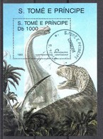 St.Tomé 1993 Mi.nr: Block 1440  Prähistorische Tiere  Oblitérés / Used / Gestempeld - Prehistorisch