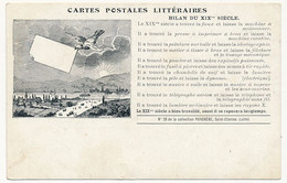 CPA - Cartes Postales Littéraires... Bilan Du XIXeme Siècle - Filosofia & Pensatori