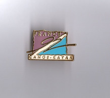 Pin's France Canoé Kayak 1992 (base Dorée) Longueur: 2,8 Cm - Kano