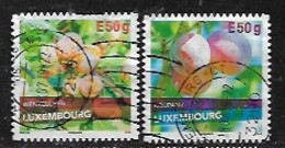 LUXEMBOURG 2018 FRUIT TREES PAIR - Used Stamps