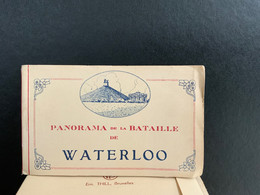 Panorama De La Bataille De Waterloo Boekje 12 Postkaarten - Lotti, Serie, Collezioni