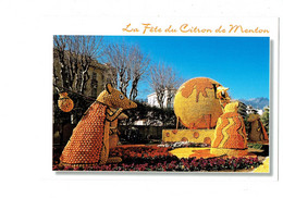 Cpm - MENTON - Fête DU CITRON - 2000 - LES FABLES DE Jean De La Fontaine - Rat Baluchon Monde Souris - Carnaval