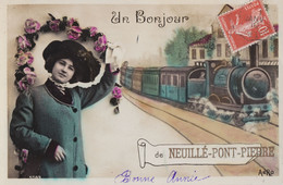 37 - NEUILLE-PONT-PIERRE - Un Bonjour... - Neuillé-Pont-Pierre