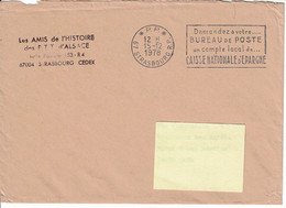 1978 - Lettre En Franchise Postale En P.P. - Oblit. SECAP De Strasbourg "Demandez à Votre Bureau De Poste Un Compte…" - Lettere In Franchigia Civile