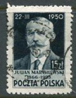 POLAND 1950  Marchewski Anniversary Used.  Michel 546 - Usados