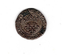 PIECE - CHARLES VII GROS DE ROI 1447 -(2021-juillet-piéces) - 1422-1461 Karel VII