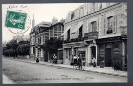 Deauville Sur Mer: Rue Du Casino, Imprimerie Cauvin (commerces, Cyclistes) - Deauville