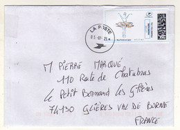 Enveloppe FRANCE Avec Vignette D' Affranchissement Lettre Prioritaire  Oblitération LA POSTE 05/07/2021 - 2010-... Abgebildete Automatenmarke