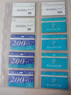 10 Télécartes (cartes Téléphoniques)  Telecard  BELGACOM ,  Origine Belgique - Da Identificare