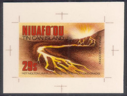 TONGA Niuafoou 1983 - Cromalin Proof (details In Description) - Volcano Lava - 5 Exist - Volcanos