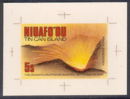 TONGA Niuafoou 1983 - Cromalin Proof (details In Description) - Volcano Erupting - 5 Exist - Volcanos