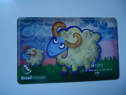 BRAZIL   USED CARDS   ZODIAC - Dierenriem