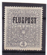 # Z.13242: Austria 1918 Air Post Stamp Overprint, 26 X 29 Mm. MLH, Michel 227yA: Definitive, Coat Of Arms - Gebraucht