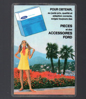 Petit Calendrier 1970 PIECES ET ACCESSOIRES FORD  (automobile)  (PPP30299) - Petit Format : 1961-70