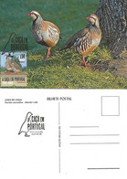 CARTE MAXIMUM- MAXICARD - CARTOLINA MAXIMA- MAXIMUM CARD - PORTUGAL (MADEIRA) - OISEAUX - PERDRIX - Alector Rufa - Grey Partridge