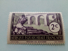 AFRIQUE EQUATORIALE FRANÇAISE - A.E.F. - French Equatorial Africa - Timbre 1937 : Région Du Mayumbé - Radeau / Viaduc - Nuovi