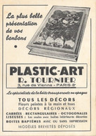 Carte Publicitaire - Spécialiste De La Boite à Bonbons Transparente - Plastic-Art R. Tournier, Rue De Vienne, Paris - Reclame