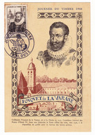 Carte Maximum Journée Du Timbre 1946 Toulouse Haute Garonne Fouquet De De Varane - 1940-1949