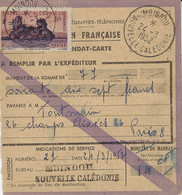 1952- MANDAT-CARTE  De MOINDOU  -taxe 5 F. - - Lettres & Documents