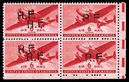 (N°Mayer), Casablanca Type II: 2 Exemplaires Double Surcharge 'RF', Rare Et SUP Qualité ** - Militärische Luftpost