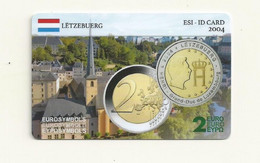 CARTE DE COLLECTION SANS PIECE LUXEMBOURG EUROSYMBOLS INSTITUTE ESI ID CARD MILLESINE 2004. - Luxemburgo