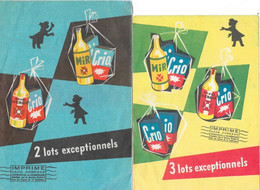 Publicité: Mir, Javel Lacroix, Crio (lessive) Lot De 2 Dépliants Publicitaires - Reclame