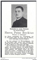 SCHENGEN ..-- Herrn Peter BECKIUS , Pfarrer In SCHENGEN . Né En 1891 , Décédé à LUXEMBOURG En 1942 . - Remich