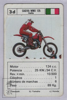 1990's Heraclio Fournier Playing Card Motor Bike Cagiva WMX 125 - Italy - Good Condition - Motor Bikes