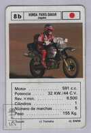 1990's Heraclio Fournier Playing Card Motor Bike Honda Paris-Dakar - Japan - Good Condition - Motor Bikes