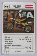 1990's Heraclio Fournier Playing Card Motor Bike Puch MC 500 - Austria - Good Condition - Motor Bikes