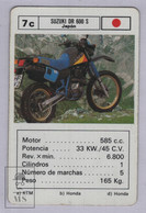 1990's Heraclio Fournier Playing Card Motor Bike Suzuki DR 600 S - Japan - Good Condition - Motor Bikes
