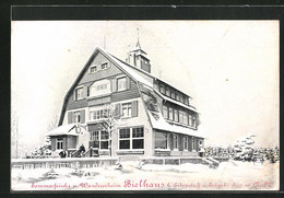 AK Eibenstock I. Erzgeb., Gasthaus Bielhaus Im Schnee - Eibenstock