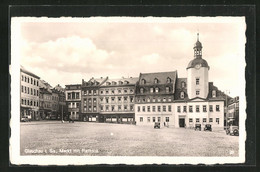 AK Glauchau I. Sa., Markt Mit Rathaus - Glauchau