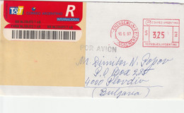 Argentina 1997 Registered Letter Automatic Stamp - Brieven En Documenten