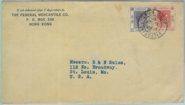 83354 - HONG KONG - Postal History - COVER To USA 1939 - Storia Postale