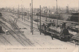 DPT 37 SAINT PIERRE DES CORPS La Gare Et La  Vue Générale Côté Est CPA TBE - Other Municipalities