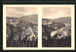 AK Bad Gottleuba, Der Flusslauf Vor Und Nach Dem Unwetter Am 8. /9. Juli 1927 - Inondations