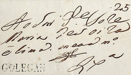 1805 Portugal Pré-Filatelia Golegã GLG 1 «GOLEGAN» Preto - ...-1853 Vorphilatelie
