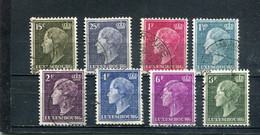 Luxembourg 1948-53 Yt 414-415 418 419 421 422-424 - 1948-58 Charlotte Linkerkant