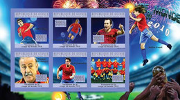 French GUINEA  -  STAMPS Miniature Sheet - FOOTBALL WOLD CHAMPION   2010 SPAIN - 2010 – South Africa