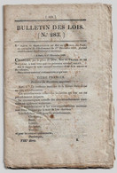 Bulletin Des Lois 283 1829 Rétablissement Des Préfectures Maritimes/Administration De La Marine/Legs Talleyrand-Périgord - Decreti & Leggi