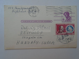 D181524  USA  Uprated Postcard Stationery  1963   New Brunswick  N.J.   Sent To Révfülöp  Hungary   (Dalváry) - 1961-80