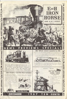Catalogue E And H IRON HORSE 1967 December Digest GEM AHM Rivarossi - English