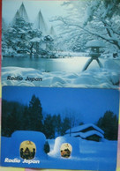 RADIO, TELECOMMUNICATION, DXing, SHORT WAVE LISTENING, QSL Card, Winter, Snow, Radio Japan - Radio