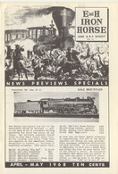 Catalogue E And H IRON HORSE 1968 April-May Digest Tyco GEM AHM Rivarossi - Engels