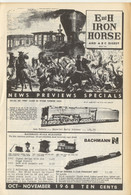 Catalogue E And H IRON HORSE 1968 Oct-November Digest Bachmann N Varney Tyco AHM Rivarossi - English